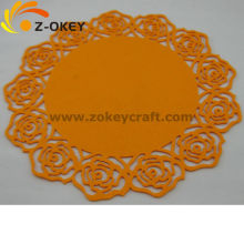 Flower shaped customized felt doily