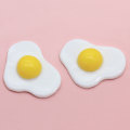 Irregular Shape Fried Eggs Resins Beads Slime For Kitchen Fridge Ornaments Beads Slime Kids Toy Decor Charms Phone Shell Spacer