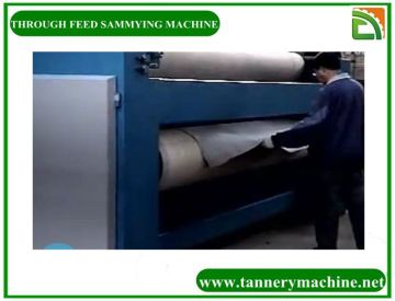 Sammying and Setting out Machine for Leather Industry