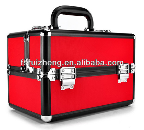 aluminium cosmetic makeup train beauty case box makeup box