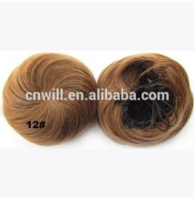 New style clip in on elastic net hair bun Chignon Ponytail Drawstring Hairpieces 14 kinds of colors available