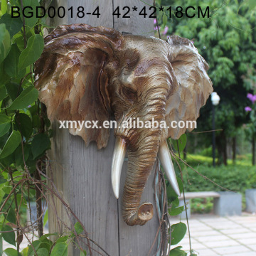 Wall decoration polyresin handmade elephant hanging