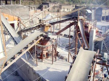 Shanghai DongMeng limestone pcrusher line in inroduction line india for sale