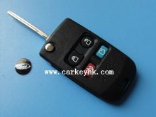 Ford 4 button flip modified key blank, key casing, key