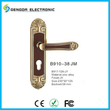 LUXURIOUS LEATHER MANUAL EUROPE-STANDARD ROOM WOODEN DOOR LOCK BODY