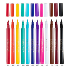 Colorful Makeup Rainbow 12 Color Waterproof Eyeliner Liquid Pen