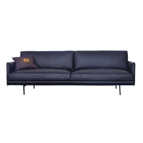 Réplica de sofá de cuero de lujo moderno contorno