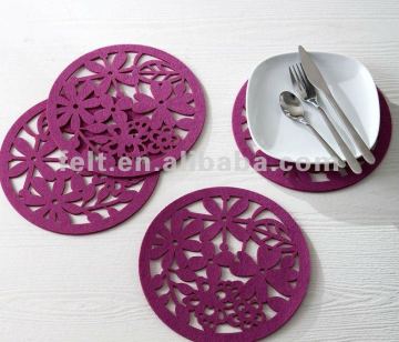 Polyester laser cut felt mats