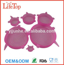 Premium Silicone Suction Lids and Food Covers - Set of 6