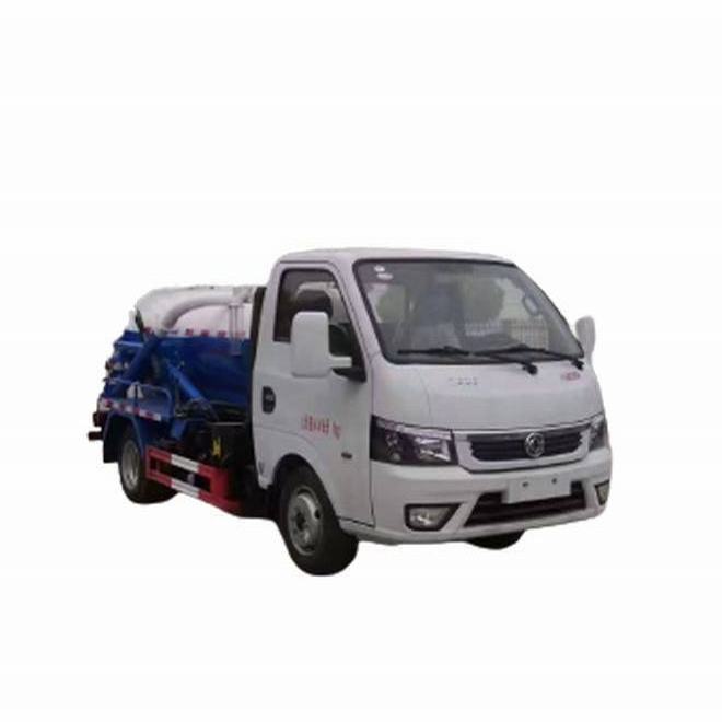 Dongfeng صغير 2000L شاحنة شفط مياه الصرف الصحي