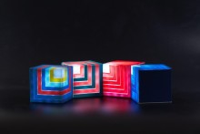 2016 New Arrival LED Flashing Cubic bluetooth speaker outdoor