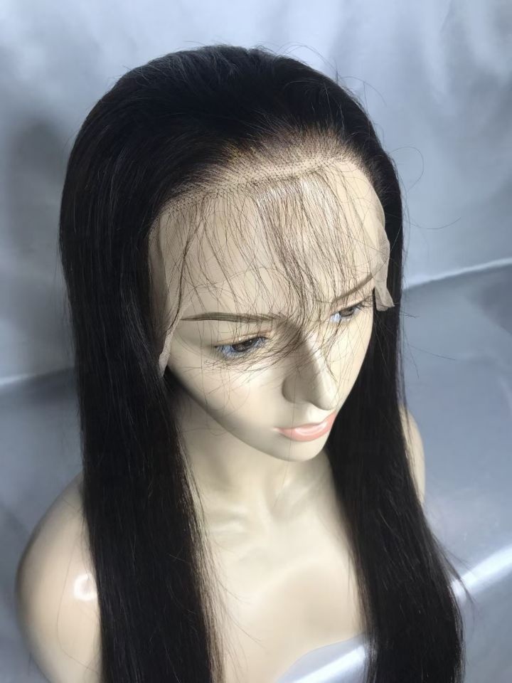 180% Density Straight Wave Transparent Lace Frontal Wig Virgin Brazilian Hair 13x4 Lace Front Wig Human Hair Wigs