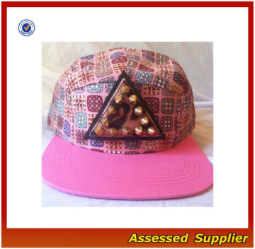 HX312/ floral print 5 panel hat snapback cap/custom print pattern 5 panel hat cap wholesale/custom snapback hats