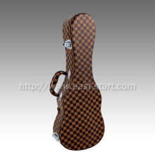 Brown Leather Soprano Hard Ukulele Case