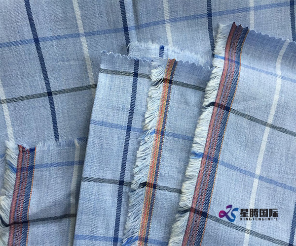 Checked Cotton Textile For Garment