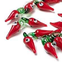 Handmade Pandahall Teardrop with Eye Red Lampwork Beads: Unique and Stylish Jewelry Findings