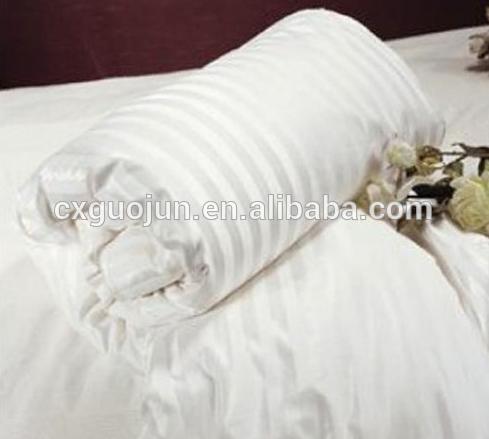 100% MOCRO FABRIC OPTICAL WHITE AND EMBOSS STRIPE FOR HOTEL AND BEDSHEET