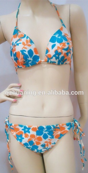 fashion showy floral print sexy bikini