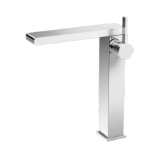 Single lever basin mixer high version