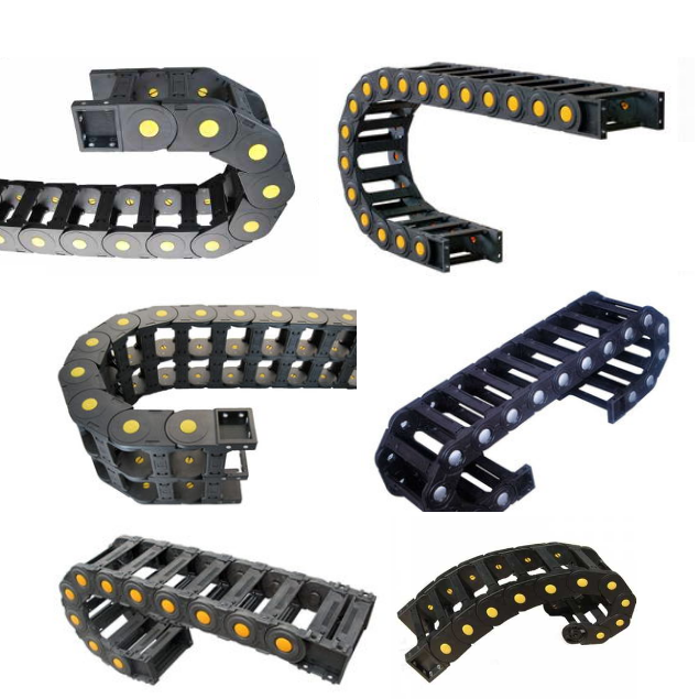 Zhongde Factory direct sales machine tool accessories black cable drag chain for  machine tools