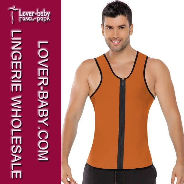 Men Gym Tops Sports Wear Waist Trainer Vest (L42660-2)