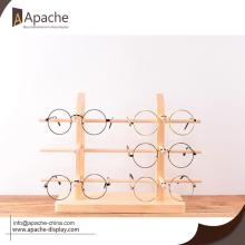 Wooden Eyewear Display Rack For Eyeglasses Store