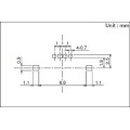 Interruptor deslizante de rebote derecho