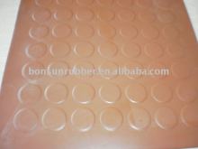 Round coin rubber mat