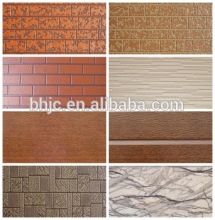 facade panels under the brick