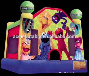 hot sale commercial sesame street inflatable bouncer