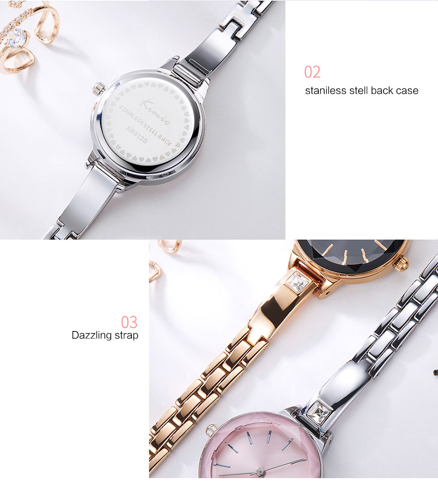 KIMIO K6312 Fashion Women's Bracelet Watches Crystal Ladies Quartz Watch Casual Women's Dress Watch Wristwatches