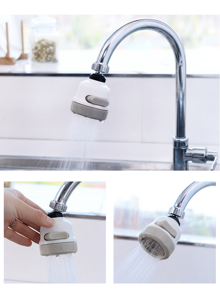 High-pressure Faucet Expander Water-saving Bathroom Kitchen Accessories Supplies Kitchen Gadgets 360-degree Rotatable Bubbler