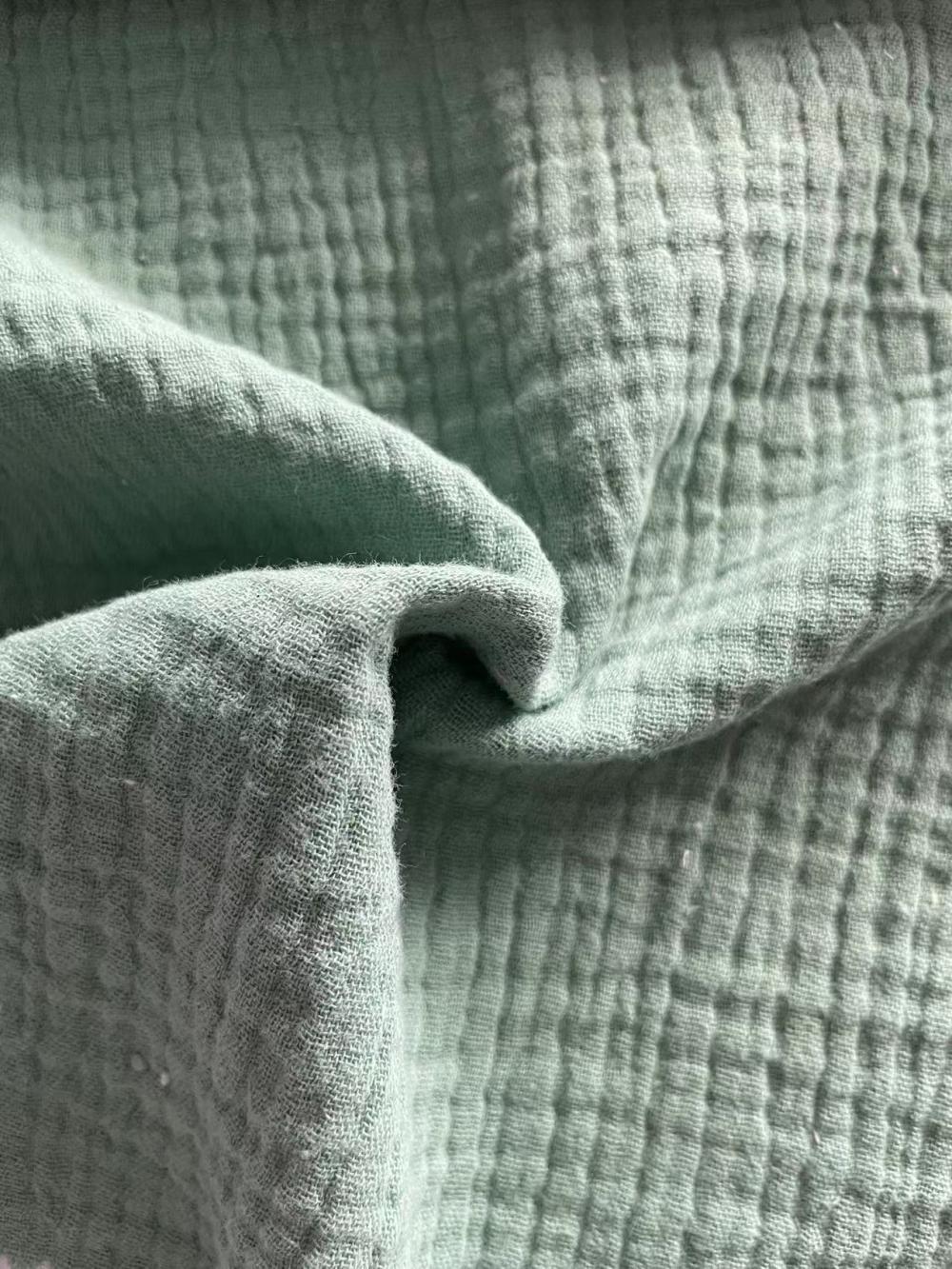 Ready-goods 100% coton bosse de tissu en mousseline