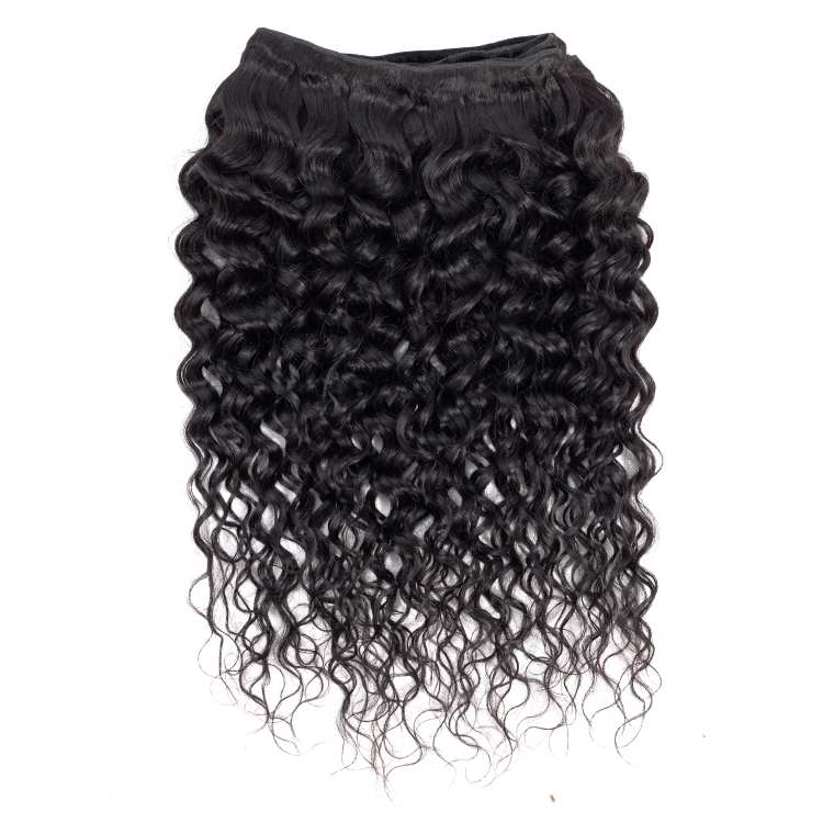 10a Grade Brazilian Hair Water Wave Virgin Double Drawn Hair Deep Wave Virgin Split Ender Hair 3 Bundles with Closure