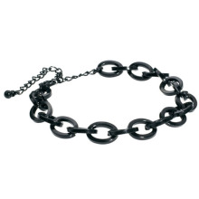 Simple hot saled chain styled black charm bracelet