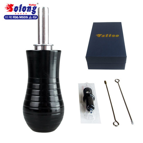 Solong Tattoo New Aluminum Tattoo Grip for All Coils & Rotary Tattoo Machine 30MM Full Adjustable with Needle G205