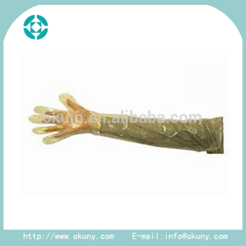 Full arm pe glove disposable long sleeve pe glove