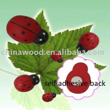 Self Adhesive Craft Wood Beetles and Wood Ladybird