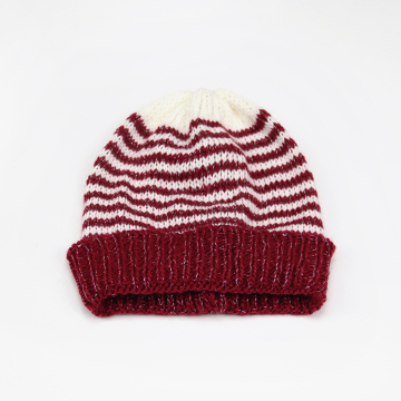 autumn winter striped knitted hat