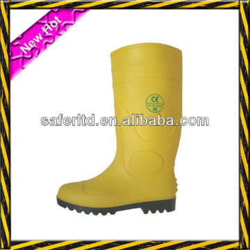 Yellow PVC Safety Rain Boots YBS/PVC Safety Rain Boots/Safety Rain Boots