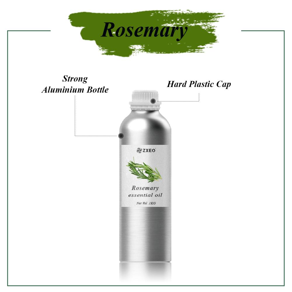 Label pribadi multiguna alami minyak rosemary pertumbuhan rambut kulit kepala serum rosemary oil esensial