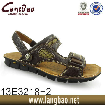 2014 hot sale genuine leather sandal beach sandal