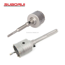 SUBORUI 30-160mm SDS Plus Tungsten Carbide Wall Hole Saw for Concrete Drilling