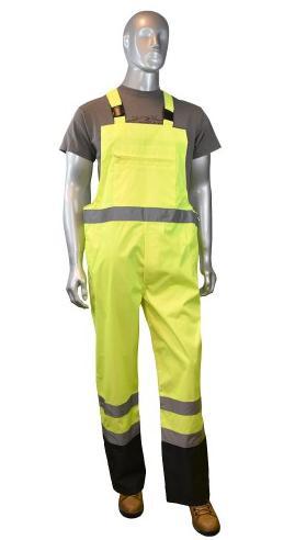 Backband reflective safety rain pants