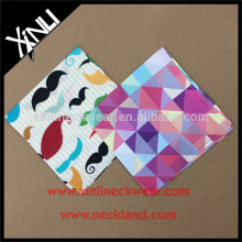 Digital Custom Print Silk Pocket Square Accept PayPal Wholesalers
