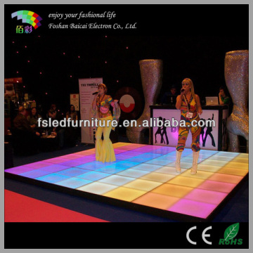 DMX/starlight interactive led dance floor for sale/The dance floor bar