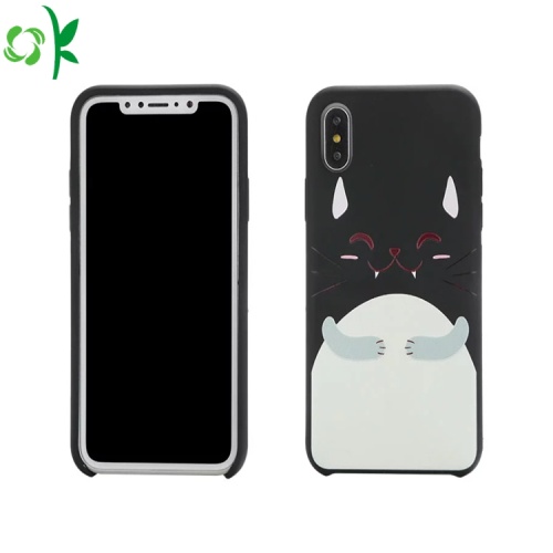 Venda quente dos desenhos animados moda silicone phone case atacado