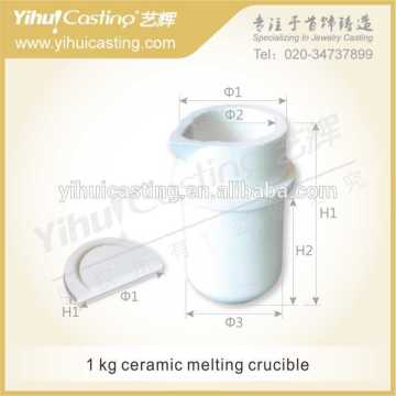 1 kg dental melting crucible, crucible ceramic, quartz casting crucible