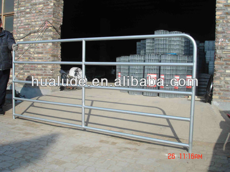 different types of galvanized steel farm metal gates with best quality