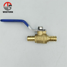 hot sale lead free PEX x PEX Standard Port Brass 1/2" 3/4" PEX barb Ball Valve